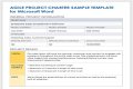 How do I create a project charter in Word?