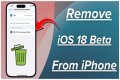 How do I remove iOS beta without losing data?