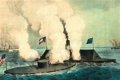 What kind of ships were the Monitor and the Merrimack?